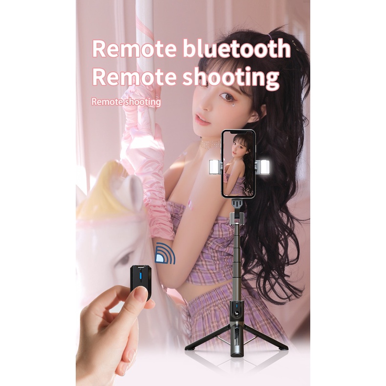 Giá Đỡ Ba Chân Siêu Ổn Định 360° Gậy Tự Sướng P96D-2 Không Dây Kết Nối Bluetooth
