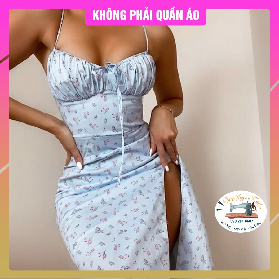 V156_Rập giấy đầm nữ