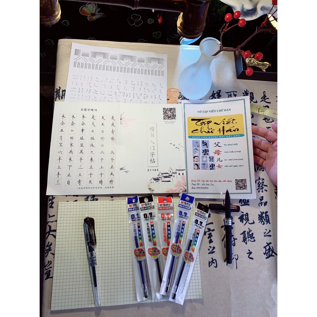 Set Vở luyện 38 nét linh táo, Combo 38 nét chữ- CBLT01