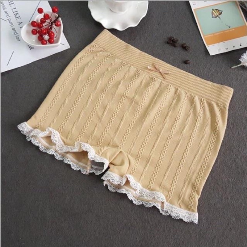 Quần mặc váy siêu co giãn túi zip