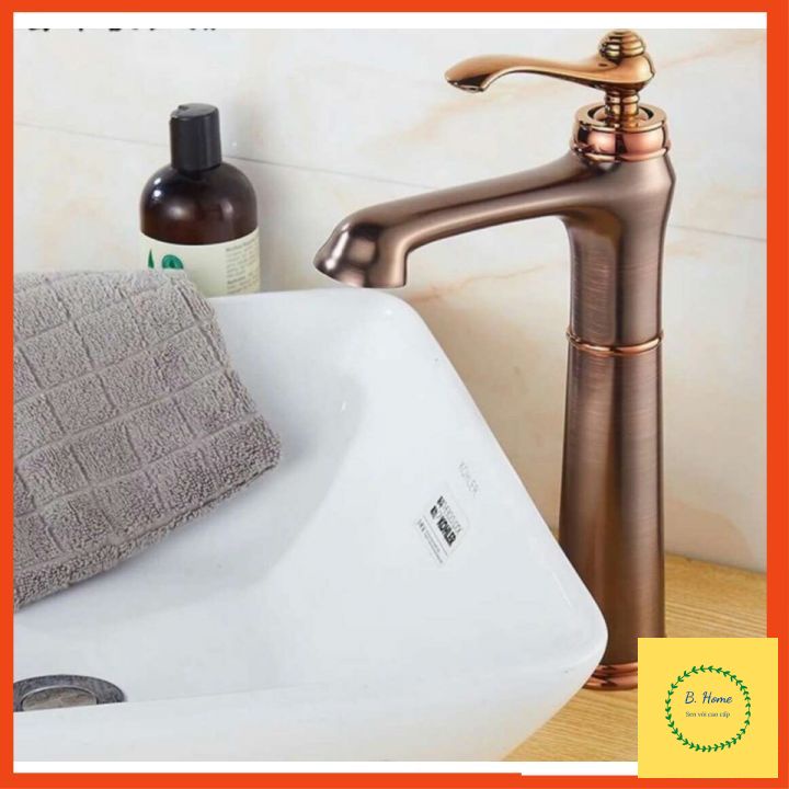 Sen tắm cây đứng nóng lạnh KOBESI đồng thau cao cấp, phong cách quý tộc, bảo hành 3năm