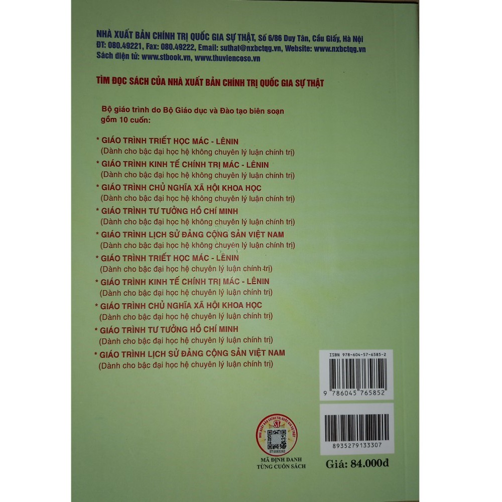 Giáo trình Chủ nghĩa xã hội khoa học