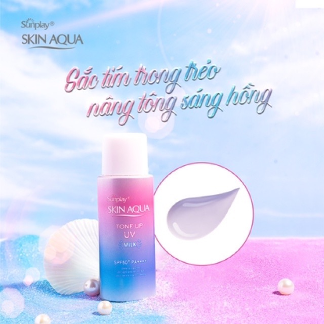 Sữa chống nắng hiệu chỉnh sắc da Sunplay Skin Aqua Tone Up UV Milk SPF50+ PA++++ 50g