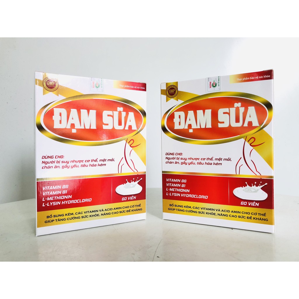 Viên uống Đạm sữa - Giúp tăng cường sức khỏe, nâng cao sức đề kháng - Hộp 60 viên - Top1pharmacy