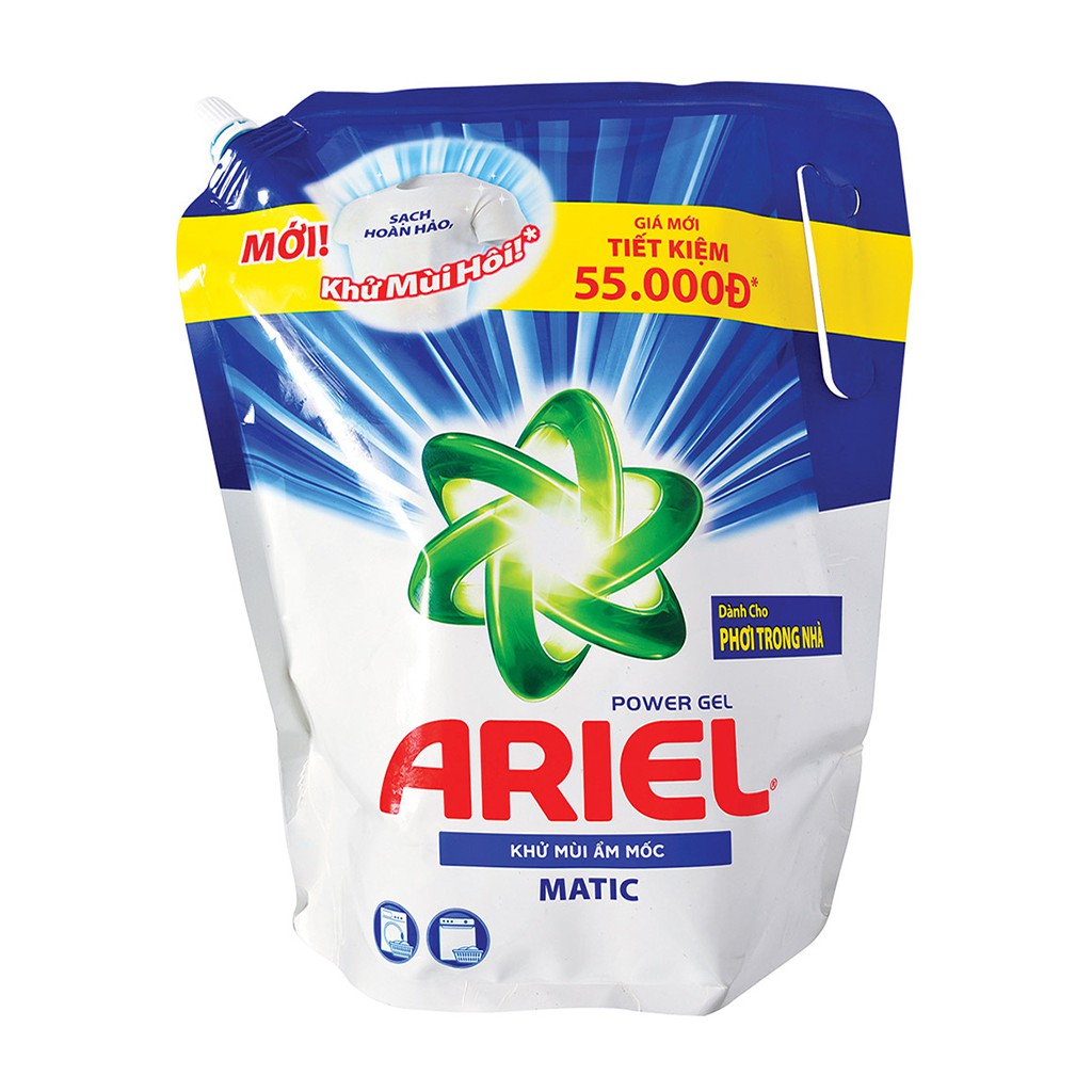 Nước Giặt Ariel Túi 3.25kg/3.5kg Nhiều Mùi Hương