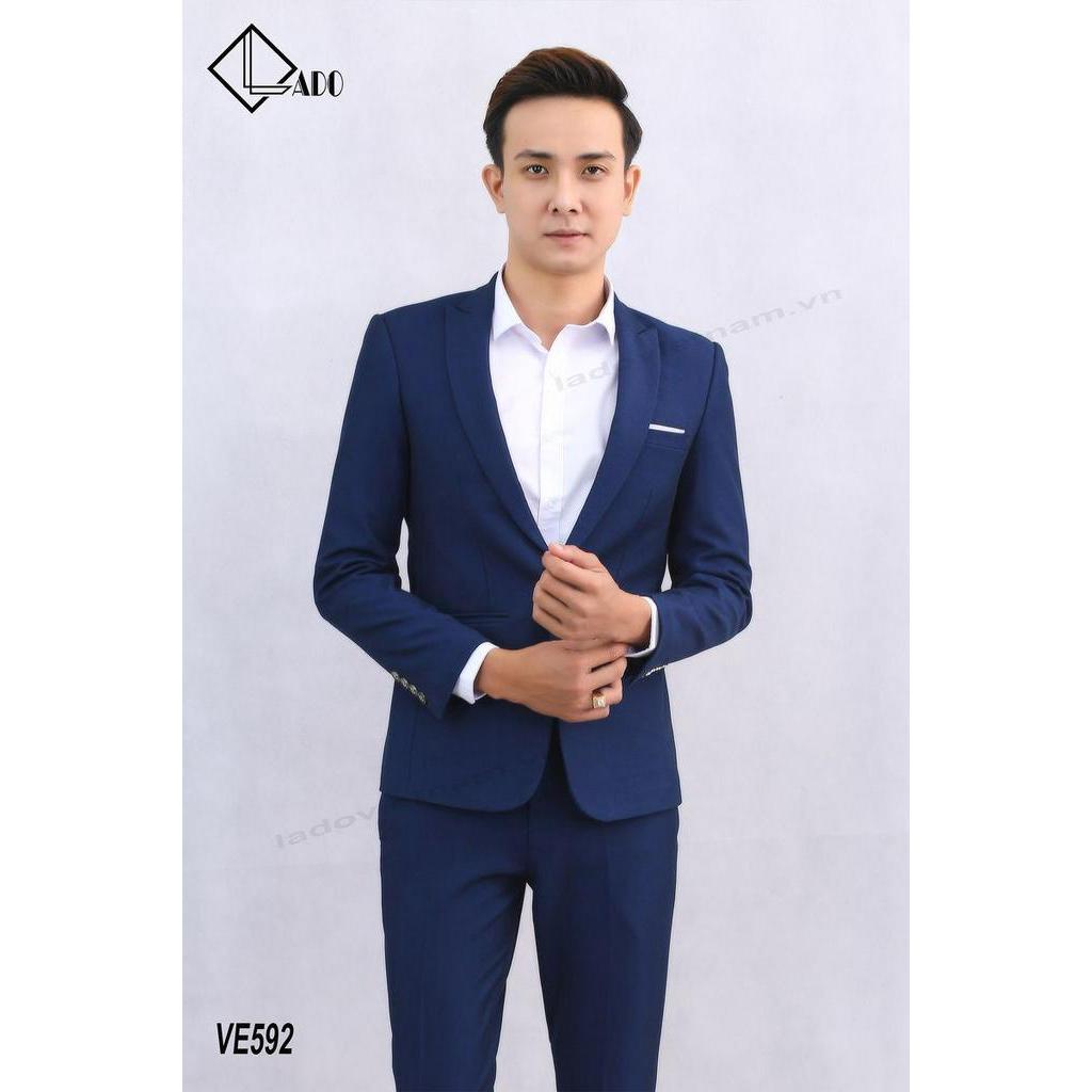 Bộ Vest màu xanh dương LADO592