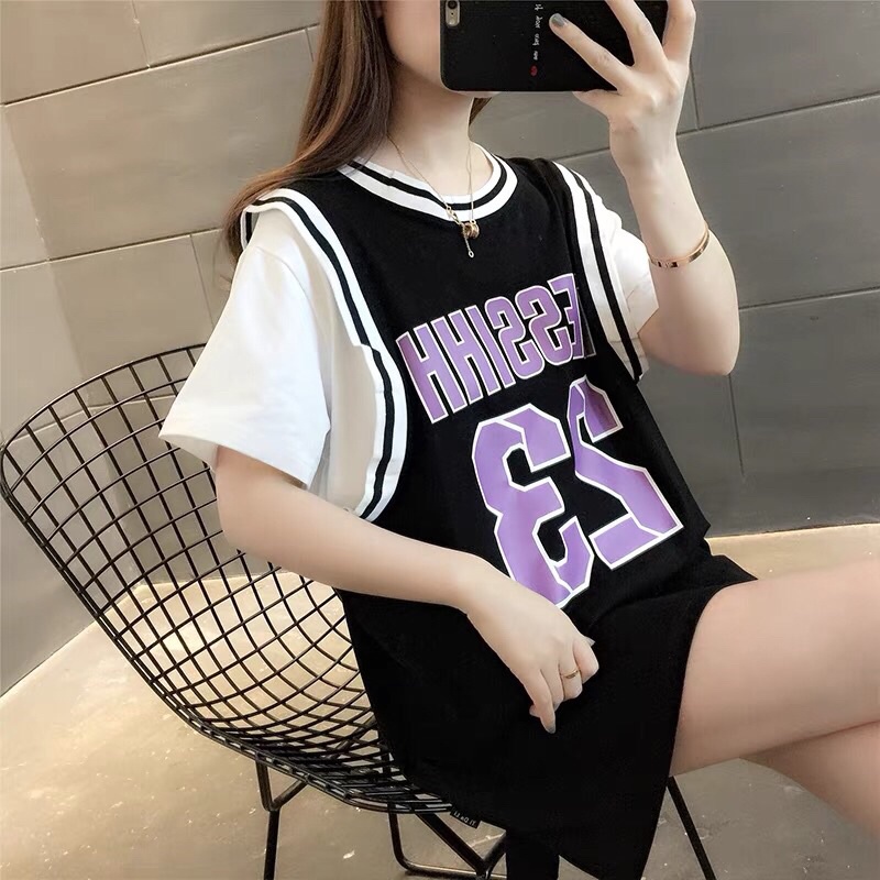 Áo Thun Nam Nữ Unisex Tay Lỡ Số 23, Áo Phông Tay Lỡ Unisex Form Rộng Oversize Kiểu Dáng Thể Thao