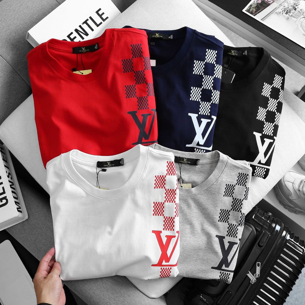 Áo thun cotton nam cách điệu LV bigsize nam