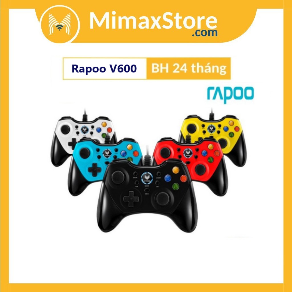 Tay cầm chơi game Rapoo V600 - Hàng chính hãng - Bảo hành 2 NĂM