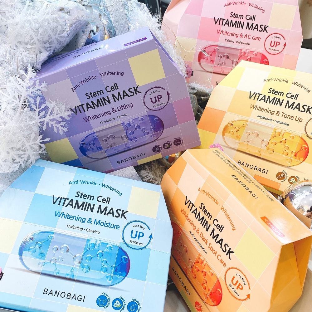 Mặt nạ dưỡng da BANOBAGI phiên bản nâng cấp dưỡng ẩm ngừa lão hóa phục hồi da NPP Tido88