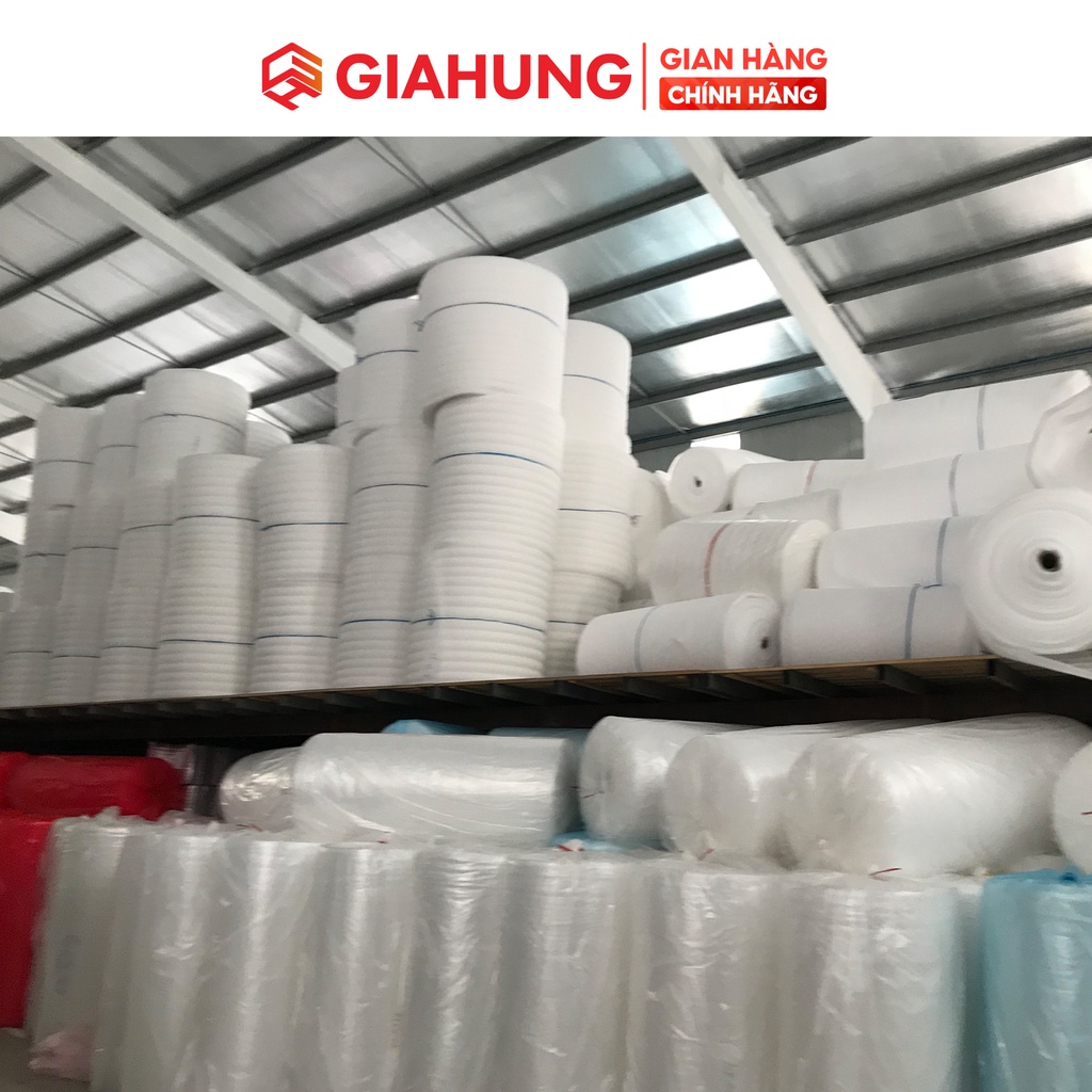 Mút xốp bọc đồ Pe Foam giảm chấn, chống sốc bảo vệ hàng hóa kích thước 4mm x 1m X 100m - GIAHUNGPRO