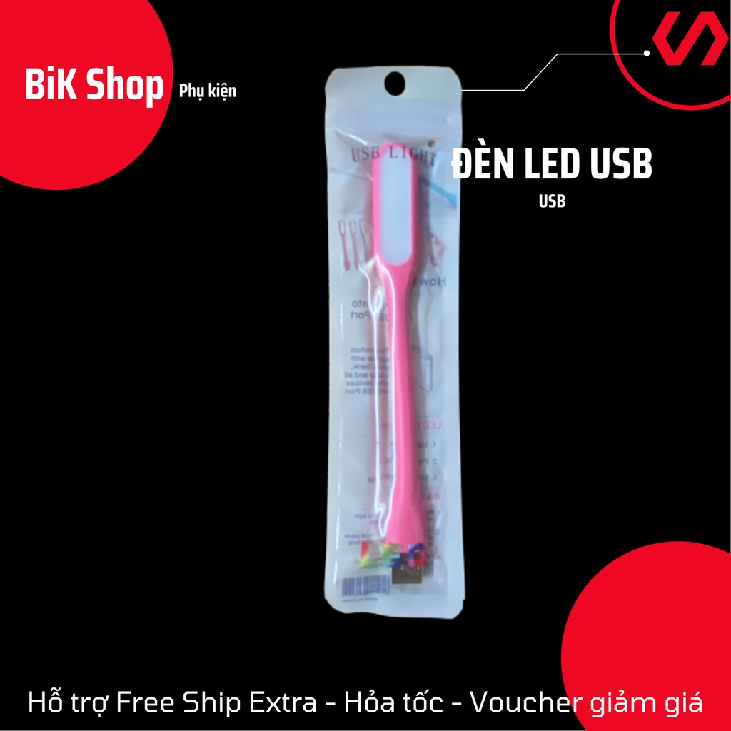 Đèn LED USB Siêu Sáng Cắm Nguồn Usb (Màu Ngẫu Nhiên) - Đèn USB Nhiều Màu - Đèn Máy Tính