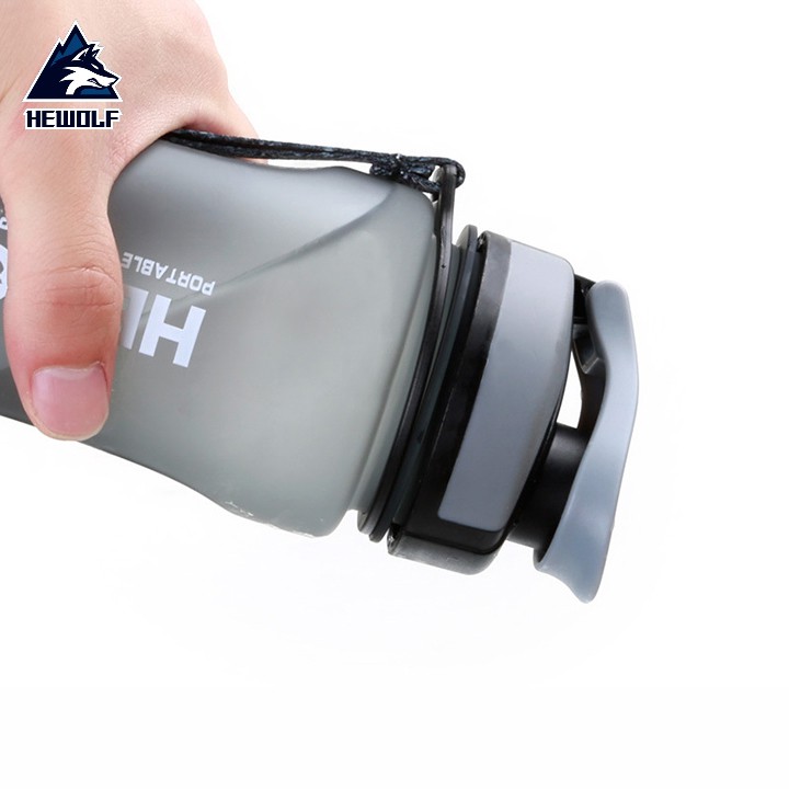 Bình nước thể thao du lịch dã ngoại dung tích 600ml Hewolf HW1709 - Hàng chính hãng