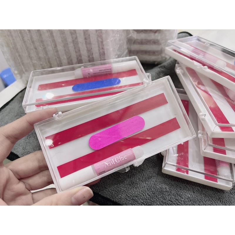 Cuộn Keo Đỏ Dán Nail Box, Dán Móng Giả Trưng Mẫu, Tạo Fan Mi Chuyên dụng cho thợ làm móng Nail Mi