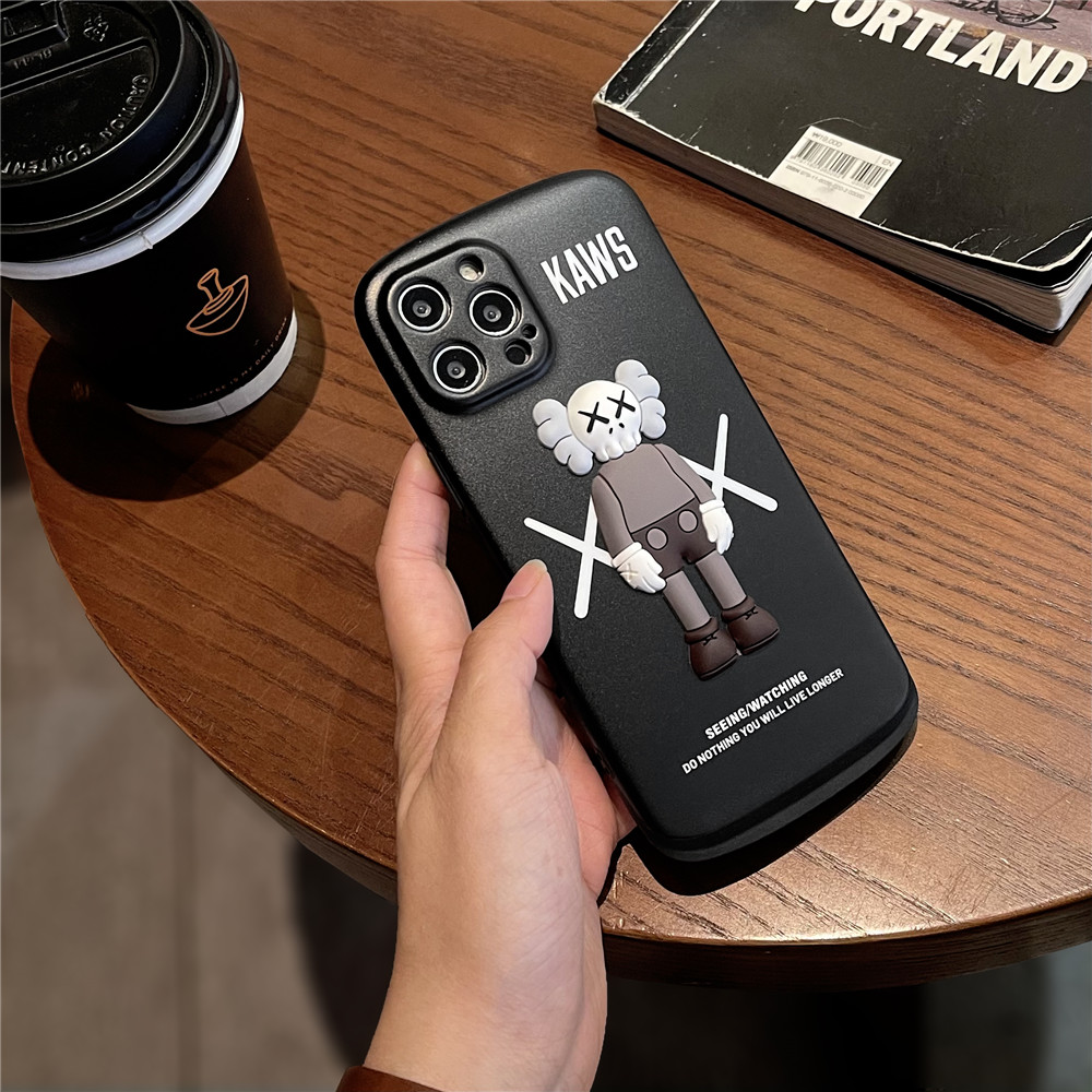 Fashion 3D Cartoon KAWS Silicon Case For iPhone 12pro max 12mini 11Pro Max XS Max XR SE 2020 7 8 Plus Back Cover | BigBuy360 - bigbuy360.vn
