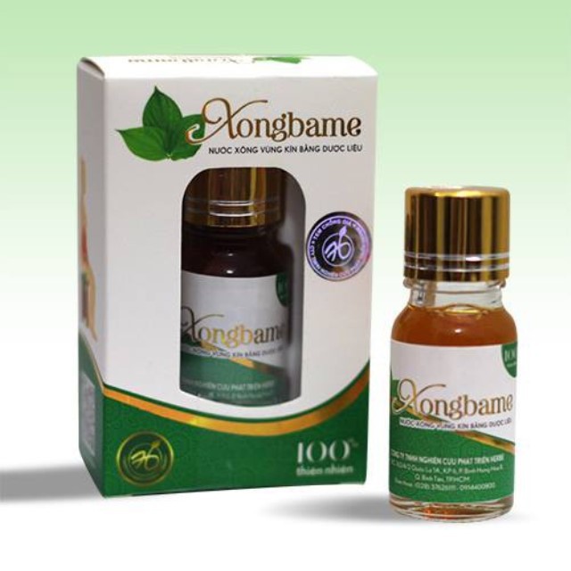 (TÁCH LẺ) Dung dịch xông vùng kín cho Mẹ sau sinh bằng dược liệu 100% thiên nhiên 10ML - XONGBAME (Việt Nam)