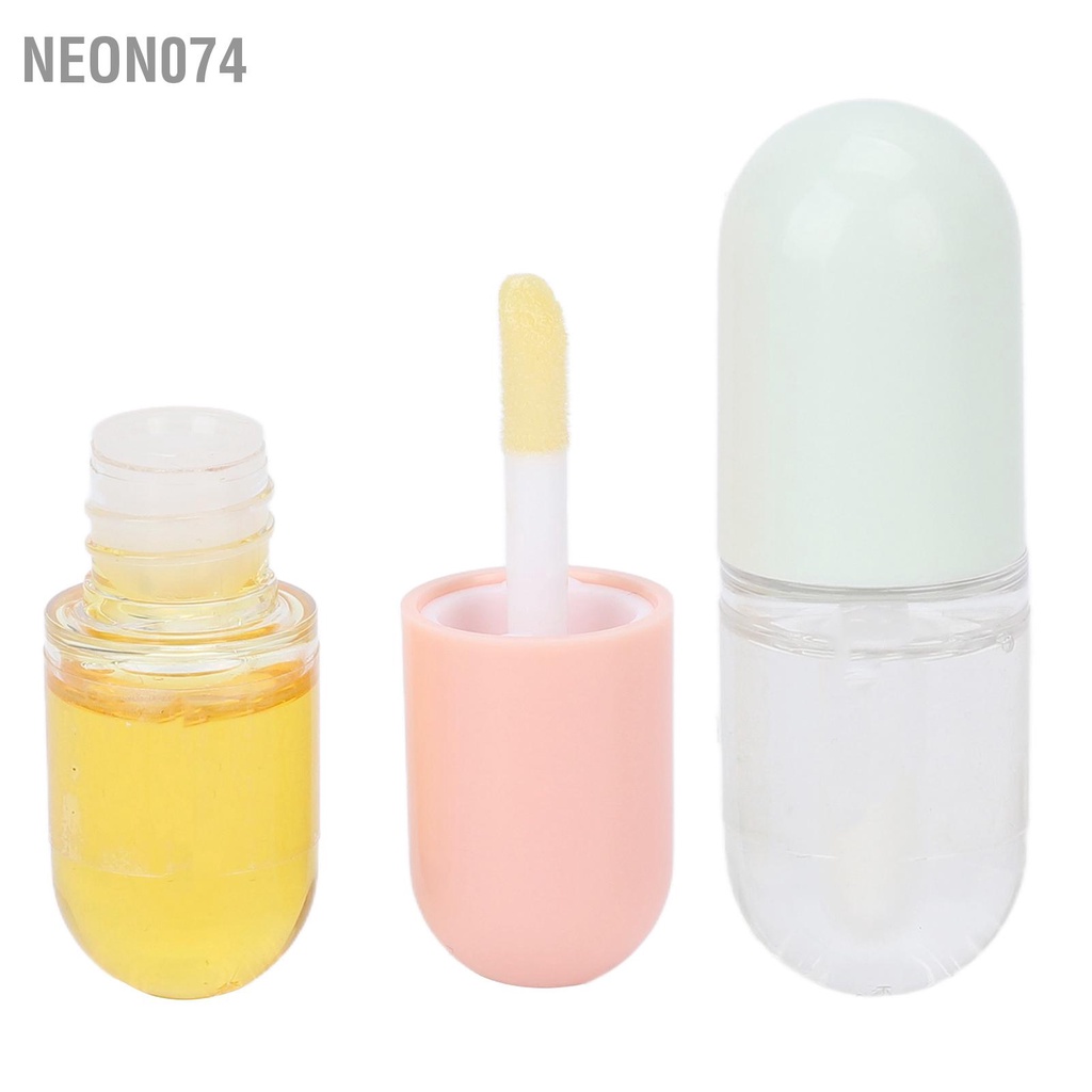 Neon074 2 cái 5.5ml Lip Plumper Enhancer Phụ nữ Ban ngày Dưỡng ẩm Môi Huyết thanh cho Du lịch Bên