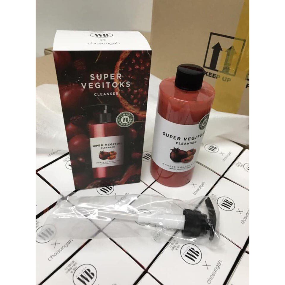 Sữa rửa mặt rau củ thải độc Super vegitoks cleanser Wonder bath 300ml | BigBuy360 - bigbuy360.vn