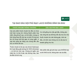 Dầu gội phủ bạc Laco