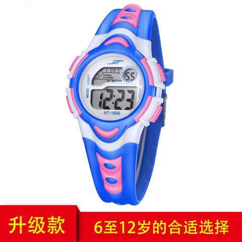 Đồng Hồ Đeo Tay Điện Tử Dạ Quang Chống Nước Phong Cách Hàn Quốc Cho Học Sinh Tiểu Học / Bé Gái