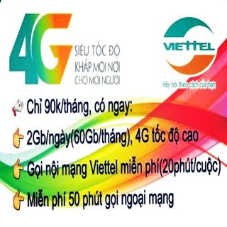 Sim Viettel v90- đã có tháng đầu