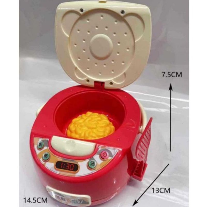 Bộ đồ chơi nấu ăn có nồi cơm điện, túi 26x28cm