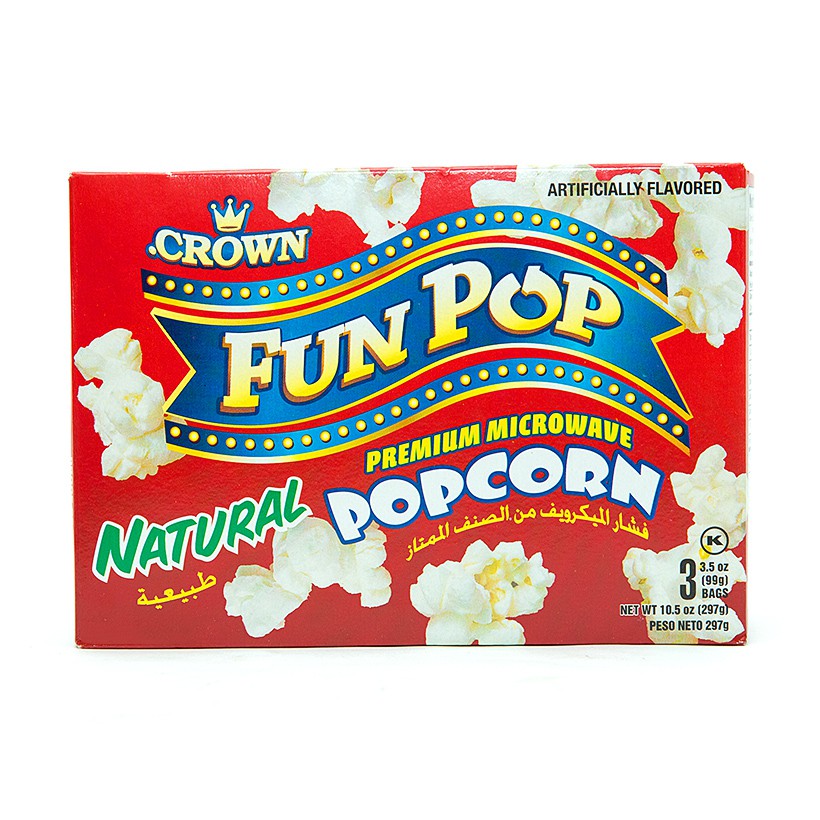 [Mã 267FMCGSALE giảm 8% đơn 500K] Bắp bung hay bắp rang bơ Crown của Mỹ hộp 297g | BigBuy360 - bigbuy360.vn