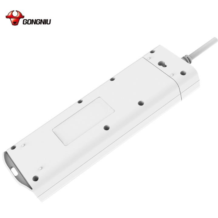 Ổ Cắm Điện Gongniu 4 Ổ 4 Công tắc 2500W/10A  Dây Dài 3/5M - Chính Hãng