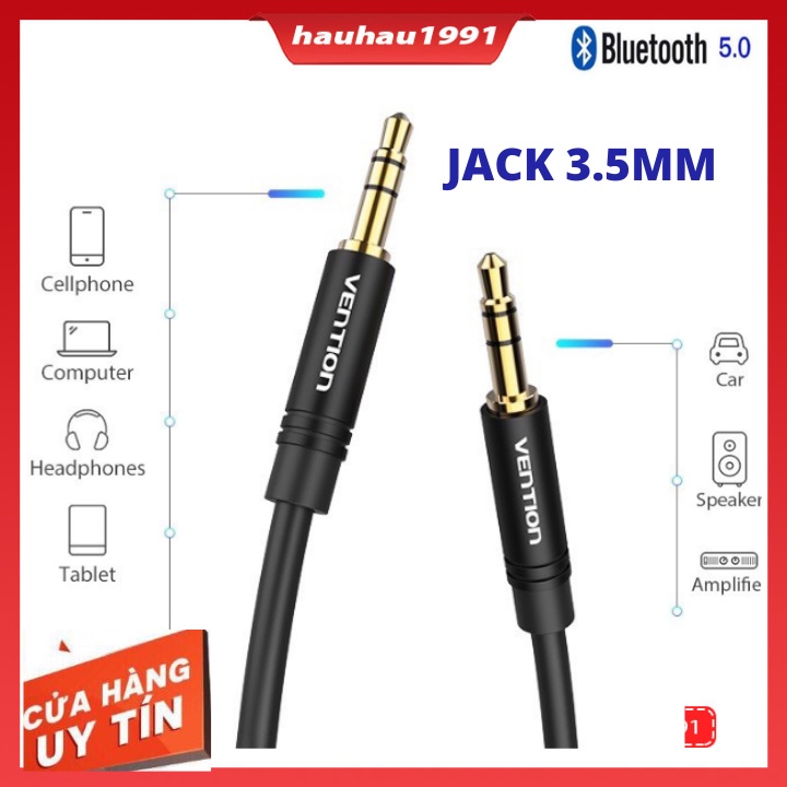 [❤️RẺ VÔ ĐỊCH❤️] Jack 2 đầu 3.5 dài 1 mét chất lượng cao 4 khấc Bảo Hành 12 Tháng