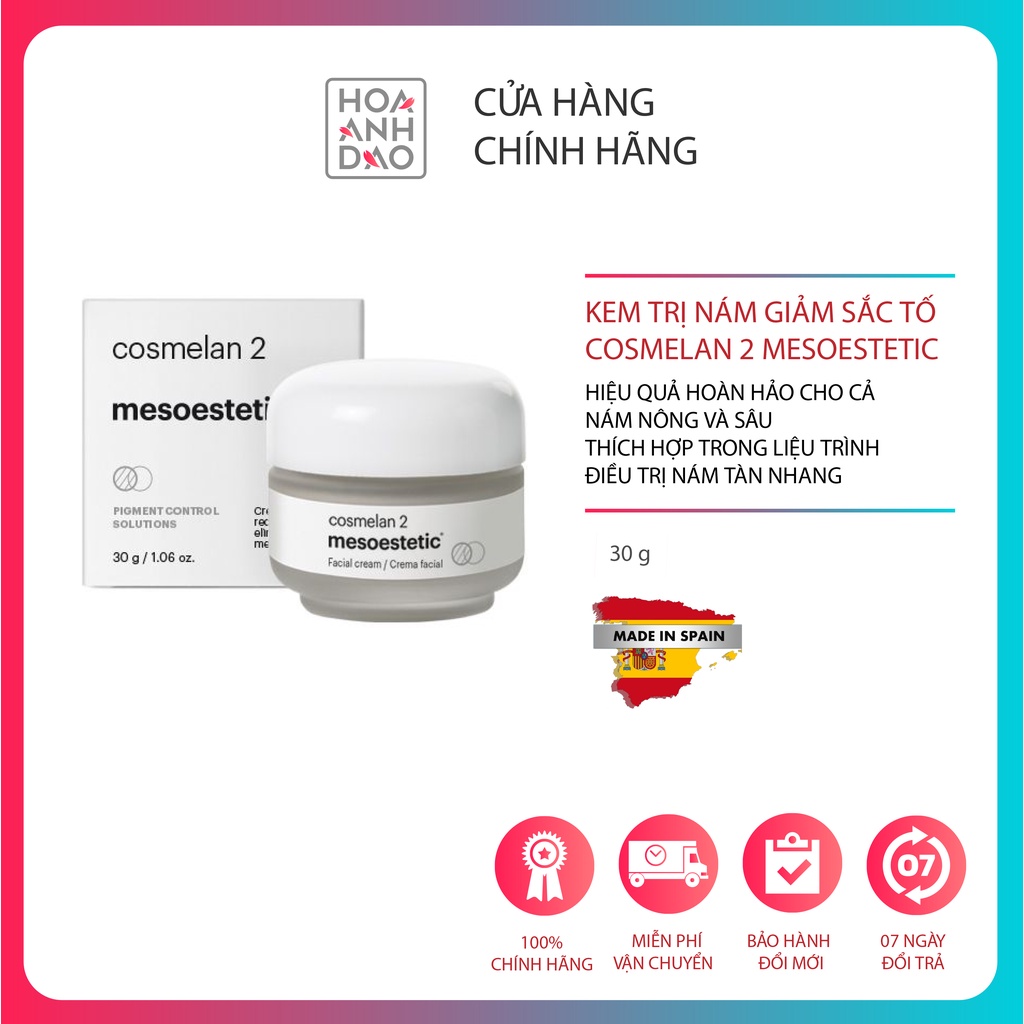 Kem giúp giảm nám Mesoestetic Cosmelan 2