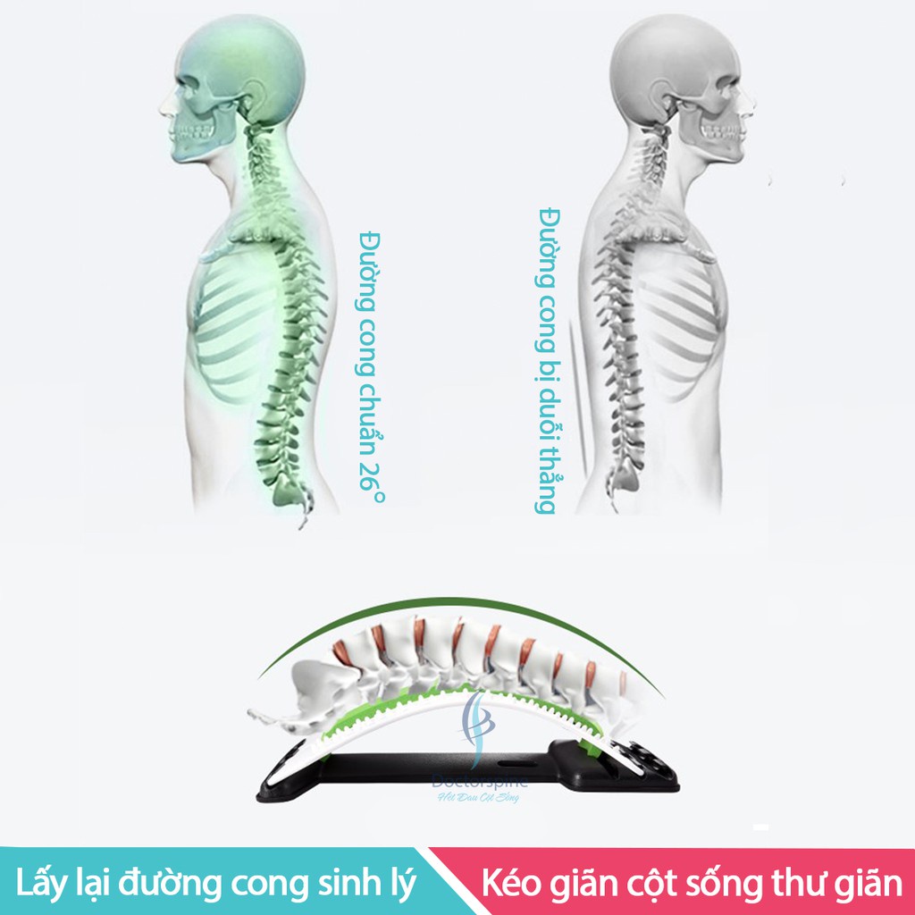 Dụng Cụ Massage Hỗ Trợ Tập Lưng, Cổ, Vai, Gáy - Khung Nắn Chỉnh Cột Sống Và Điều Trị Thoát Vị Đĩa Đệm