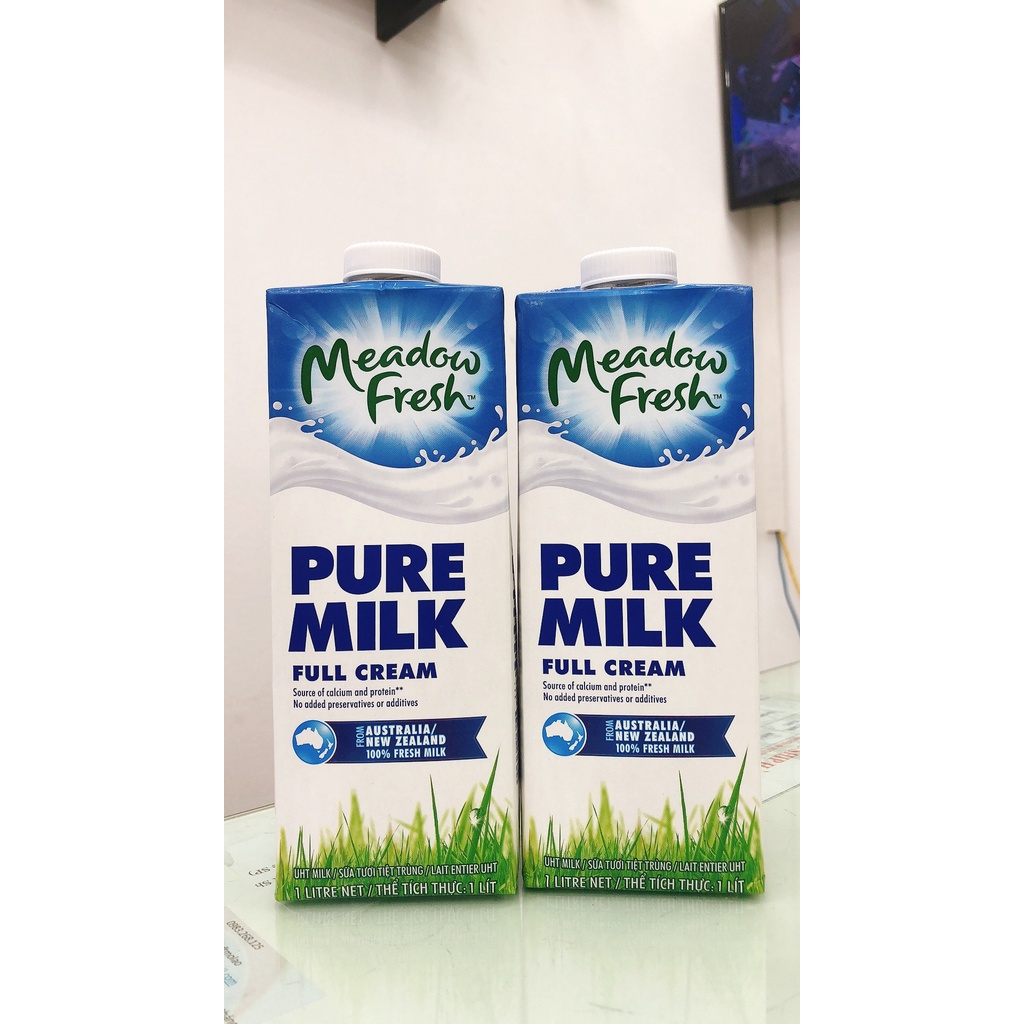 Sữa tươi tiệt trùng Meadow Fresh Canxi ít béo 200ML log 3 hộp