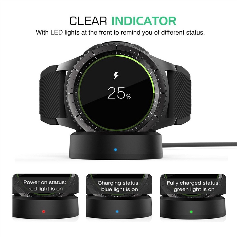 Đế sạc nhanh không dây chuyên dùng cho đồng hồ Samsung Gear S4/S3/S2 Frontier S2/s3 46Mm/42Mm
