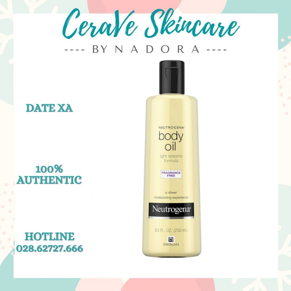 Tinh Dầu Dưỡng Neutrogena Body Oil Light Sesame Formula 250ml