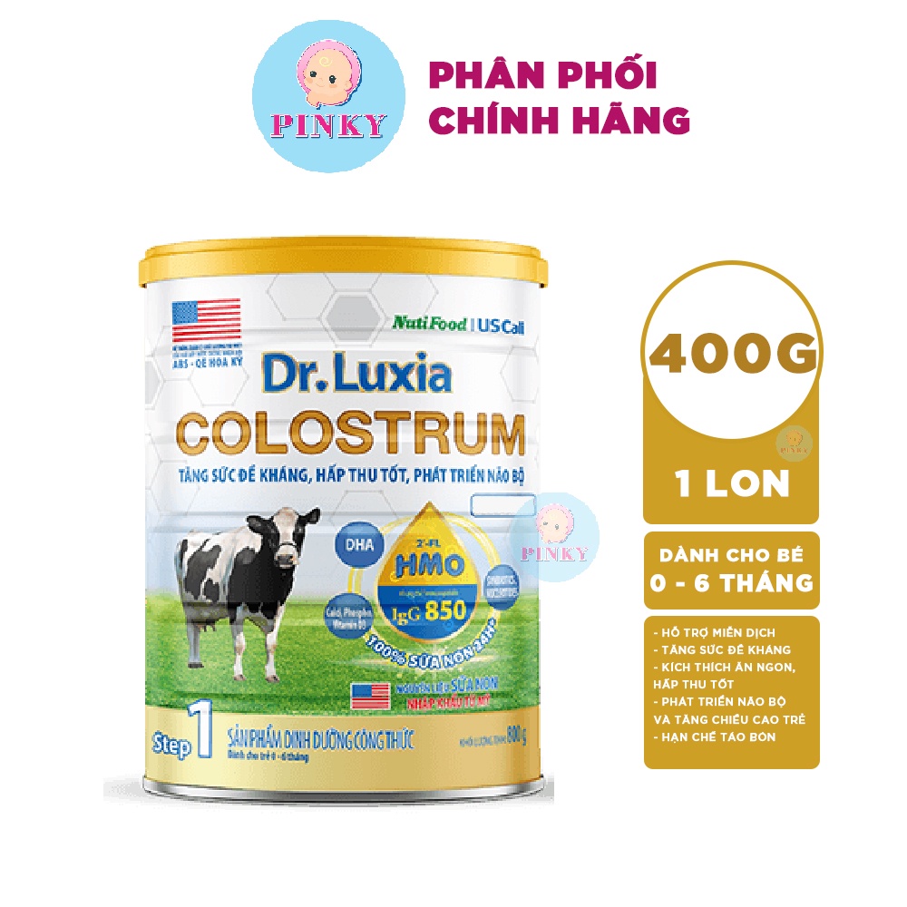Sữa bột Nutifood Dr Luxia Colostrum Step 1 (Sữa bột từ sữa non) (Date th3/2023)
