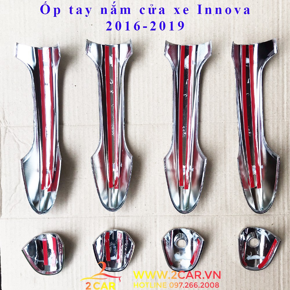 Ốp tay nắm cửa xe Toyota Innova 2016-2021 nhựa mạ crom cao cấp