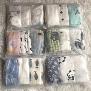 Set 3 khăn sữa muslin