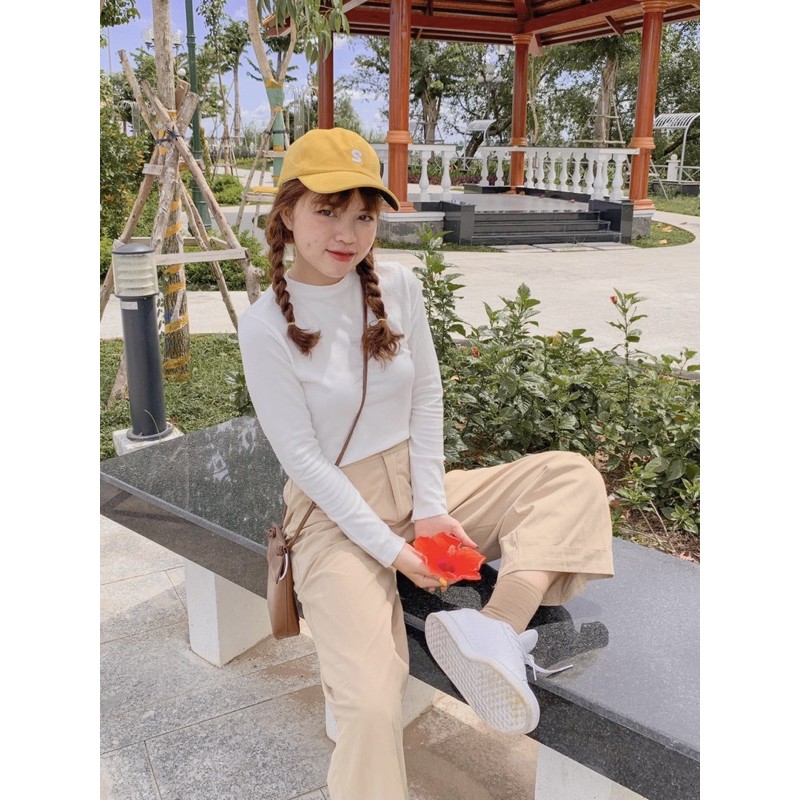 Quần vải ống suông rộng