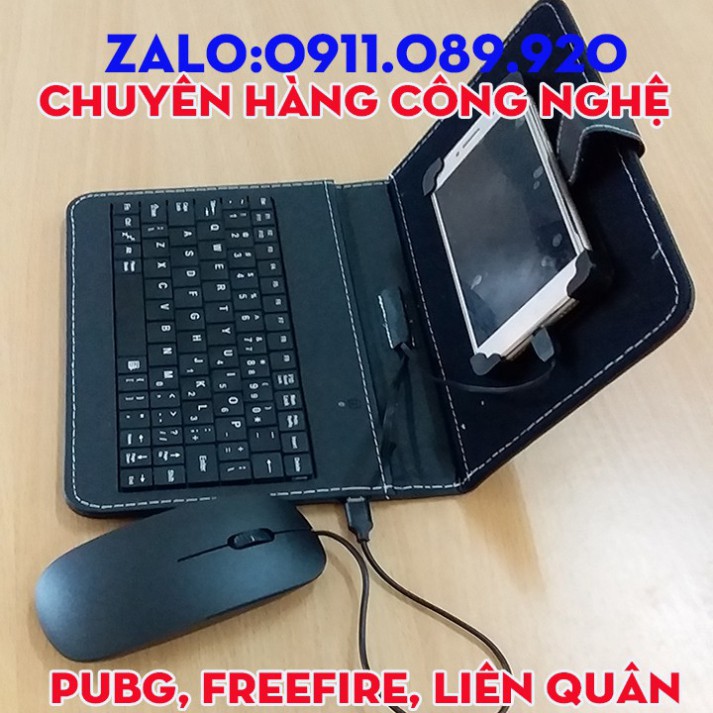 Bao da bàn phím điện thoại có chuột - không dùng cho iphone