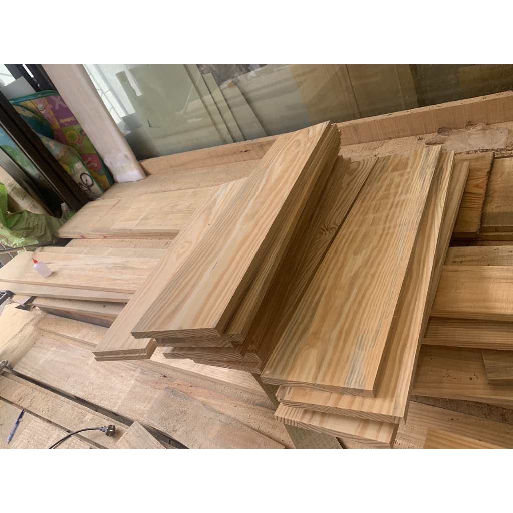 Thanh gỗ thông 120x20x2cm láng mịn 4 mặt