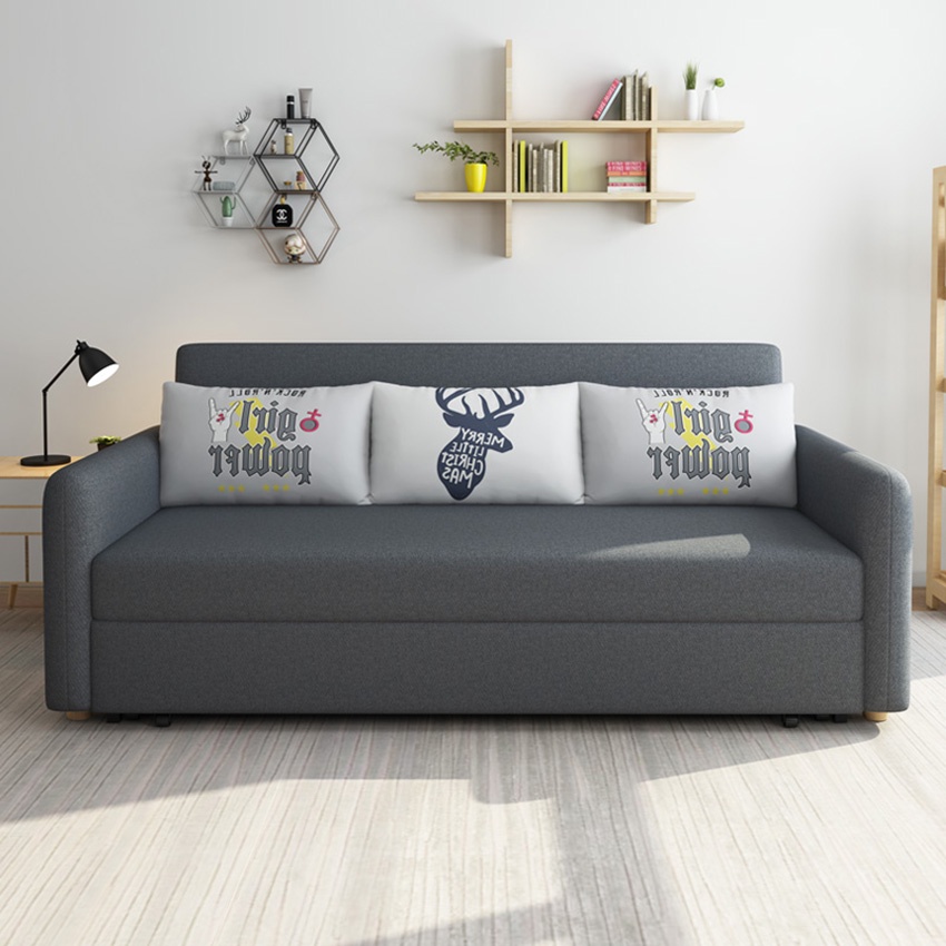 Giường Ngủ Thông Minh 267-1 , Giiường Sofa Gấp Gọn Thành Ghế Nhập Khẩu Kích Thước 1m9x1m9