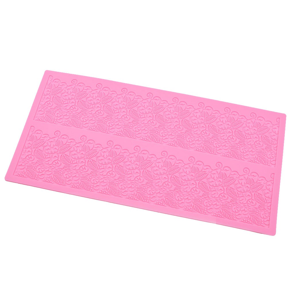 Khuôn silicone hoạ tiết ren hoa làm kẹo đường trang trí bánh
