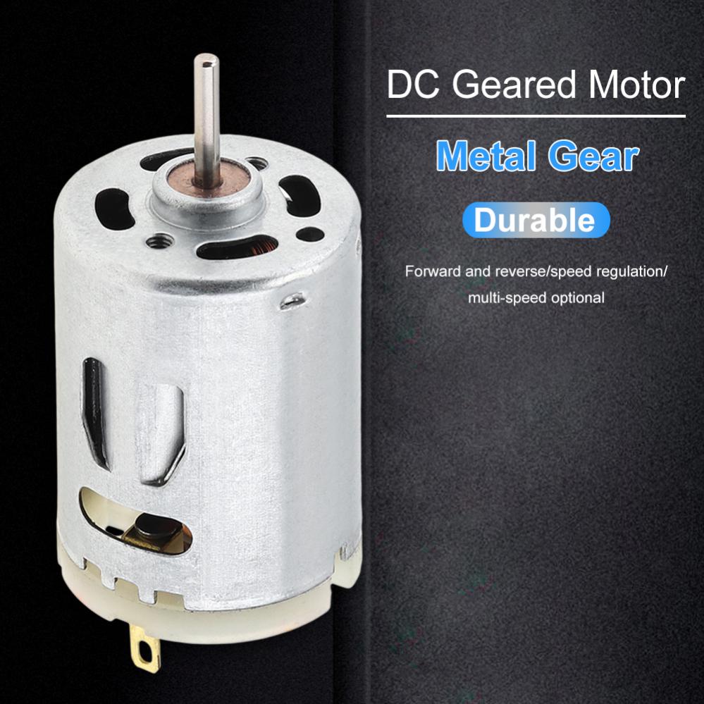 Động cơ quạt cỡ nhỏ R380 6V-24V DC 24000RPM bằng thép không gỉ dành cho máy sấy tóc tại nhà