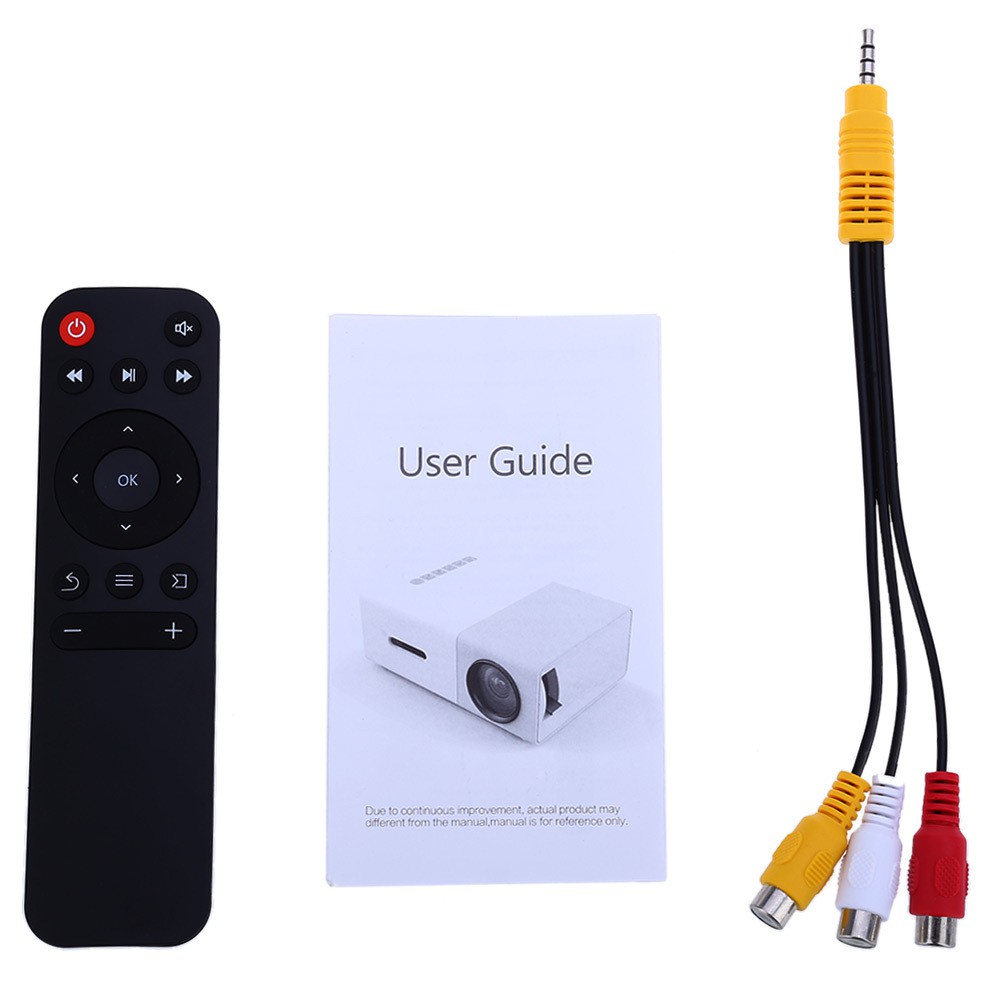 Máy Chiếu Mini LCD LED Xem Phim Tại Nhà Projector YG-300 Kết Nối Điện Thoại Iphone/Android - YG300  MARRY
