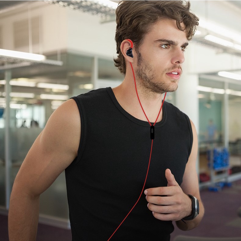 Tai nghe nhét tai SPRISE có dây giắc cắm 3.5mm chống ồn nhiều màu sắc tùy chọn phong cách thể thao