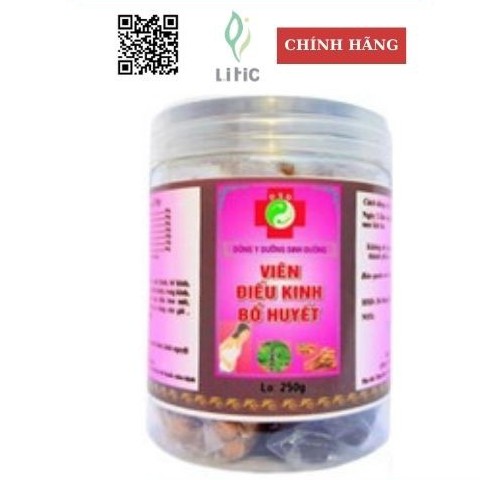 Điều kinh bổ huyết LITIC250g cho người kinh nguyệt không đều mất kinh đau bụng kinh thiếu máu