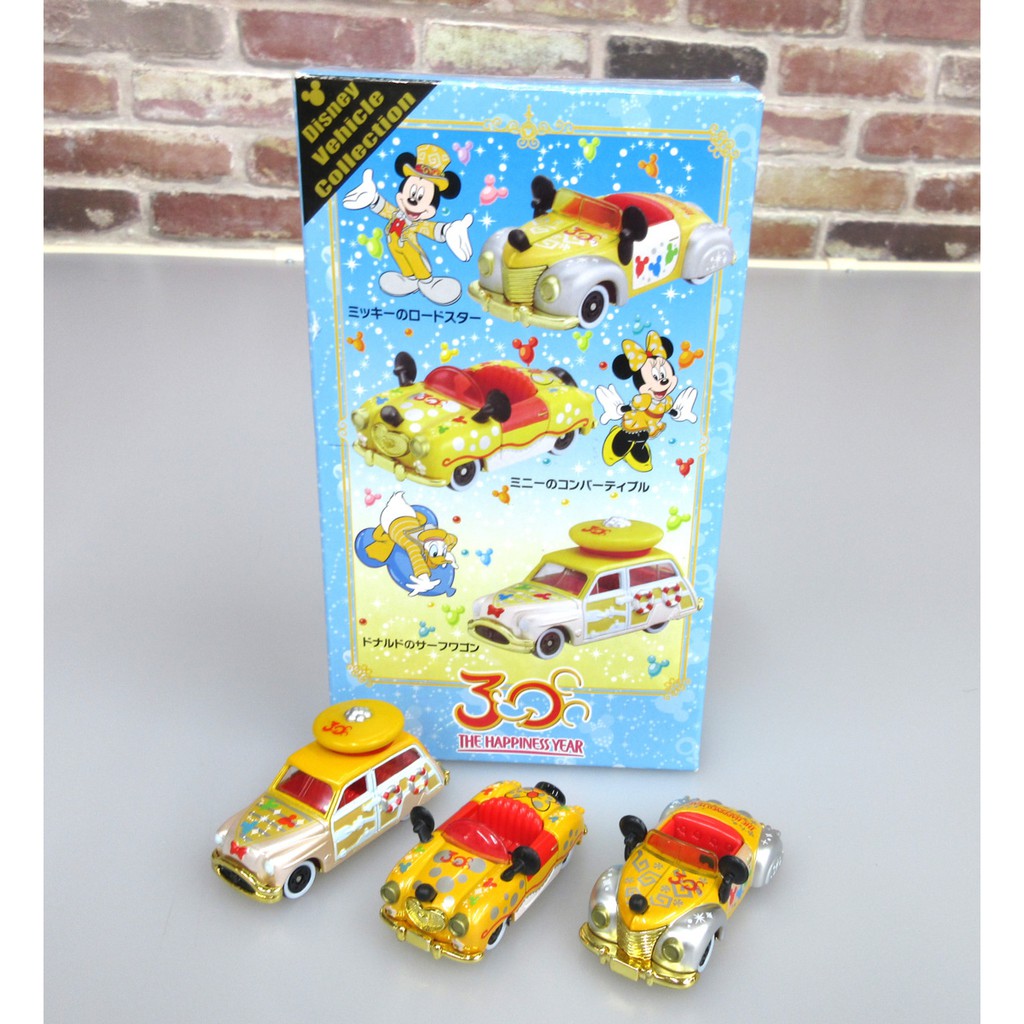 Bộ Set Tomica Disney Vehicle Collections 30th The Happiness Year hàng Gold Special