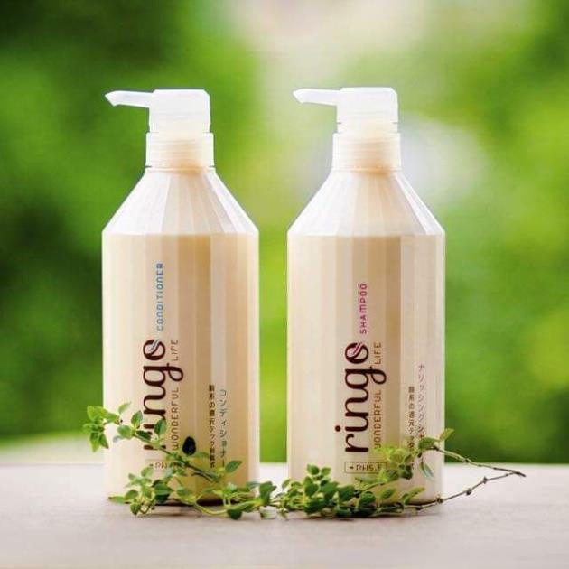 Cặp Dầu Gội Xả RINGO Dưỡng Ẩm, Phục Hồi Siêu Mềm Mượt Hương Nước Hoa 750ml Hàng Chính Hãng Cao Cấp Nhật Bản