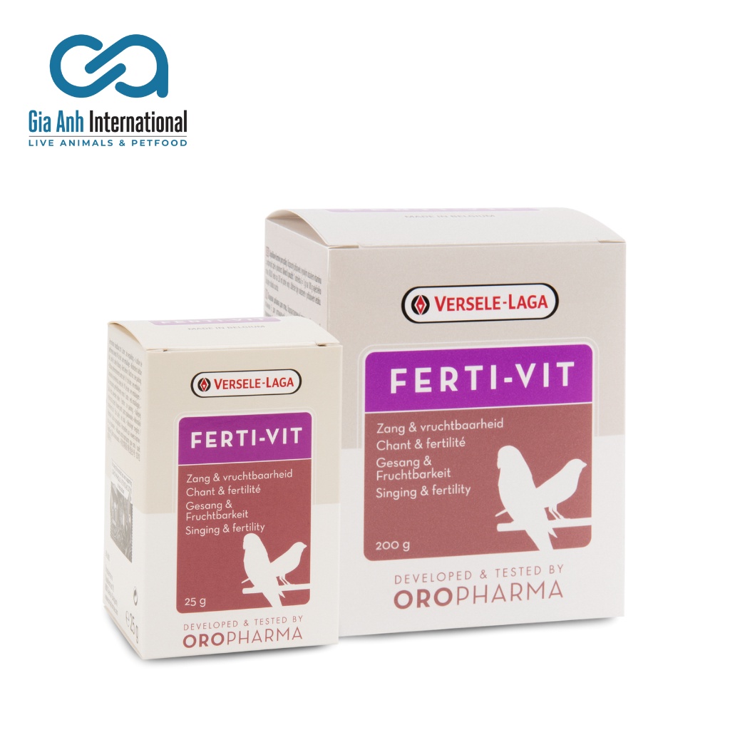 Vitamin Kích Cồ Cho Chim Sinh Sản Vẹt, Yến hót, Finches - Versele-laga Oropharma Ferti-Vit Cân Bằng Các Chất 25g-200g