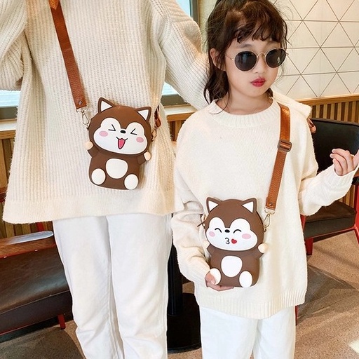 (CAO CẤP) Túi Đeo Vai Đeo Chéo gấu Brown Bằng Silicon Hình Mèo Đáng Yêu ❤️ 𝗚𝗜𝗔𝗗𝗨𝗡𝗚𝗛𝗔𝗡𝗢𝗜𝟯𝟵 ❤️